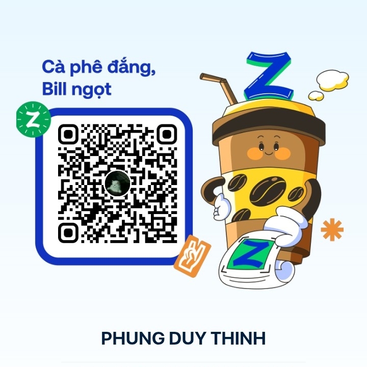 ZaloPay Quét mã để tài trợ